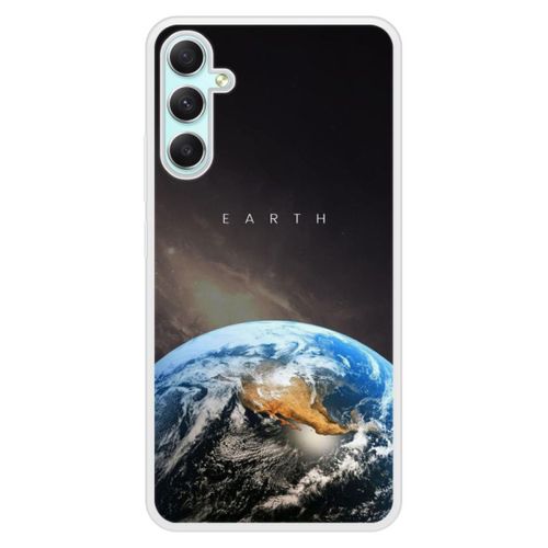 Coque Silicone Renforcée - Compatible Samsung Galaxy A24 - Design Earth