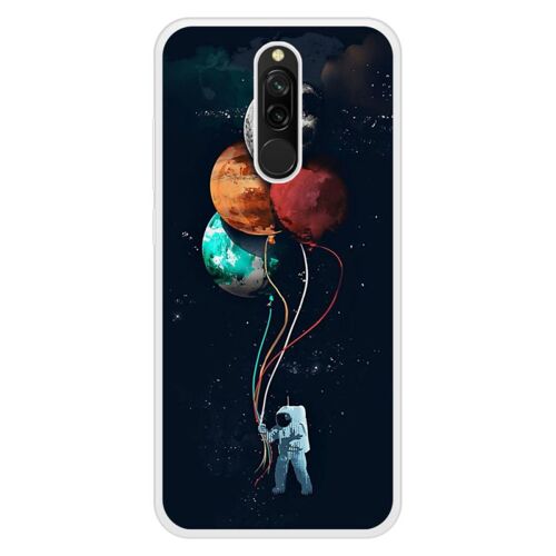 Coque Silicone Renforcée - Compatible Xiaomi Redmi Note - Design Cosmonaute Aux Ballons