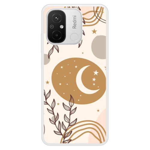 Coque Silicone Renforcée - Compatible Xiaomi Redmi 12c - Design Lunaison