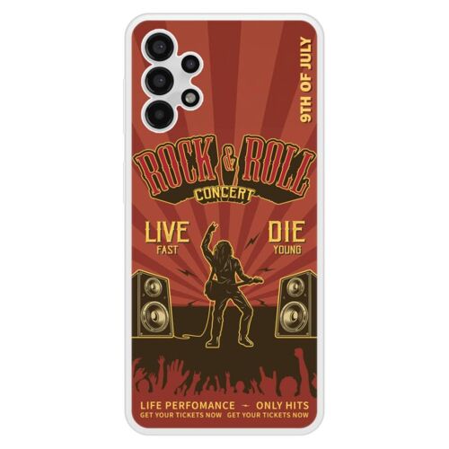 Coque Silicone Renforcée - Compatible Samsung Galaxy A13 - Design Rock And Roll