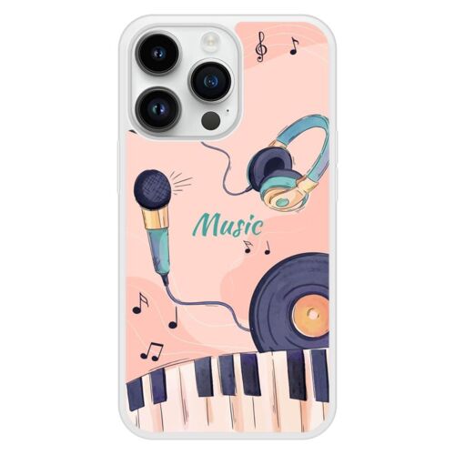 Coque Silicone Renforcée - Compatible Apple Iphone 14 - Design Accords En Couleur