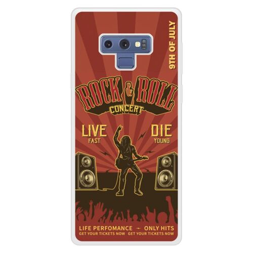 Coque Silicone Renforcée - Compatible Samsung Galaxy Note - Design Rock And Roll