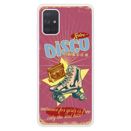 Coque Silicone Renforcée - Compatible Samsung Galaxy A71 - Design Retro Disco