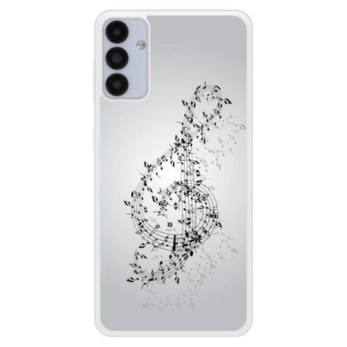Coque Silicone Renforcée - Compatible Samsung Galaxy A13 - Design Valse Des Notes