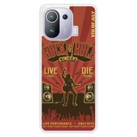 Coque Silicone Renforcée - Compatible Xiaomi Mi 11 - Design Rock And Roll