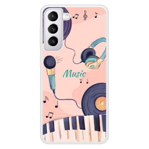 Coque Silicone Renforcée - Compatible Samsung Galaxy S21 - Design Accords En Couleur