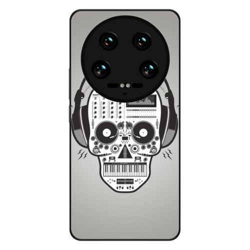 Coque Silicone Renforcée - Compatible Xiaomi 14 Ultra - Design Skull Music
