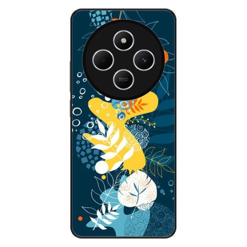 Coque Silicone Renforcée - Compatible Xiaomi Redmi 14c - Design Sea Flowers