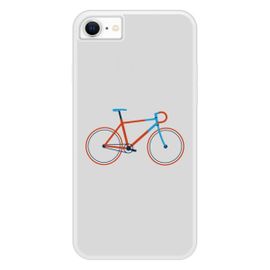 Coque Silicone Renforcée - Compatible Apple Iphone 6 - Design Bike Color Hipster