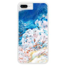 Coque Silicone Renforcée - Compatible Apple Iphone 6 - Design Marbre Ocean
