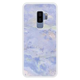 Coque Silicone Renforcée - Compatible Samsung Galaxy S9 - Design Marbre Bleu