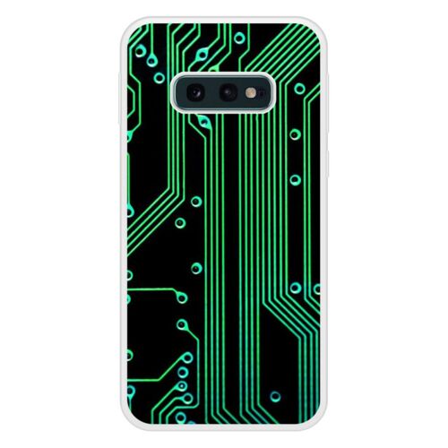 Coque Silicone Renforcée - Compatible Samsung Galaxy S10e - Design Texture Circuit Geek