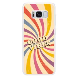 Coque Silicone Renforcée - Compatible Samsung Galaxy S8 - Design Good Vibes