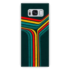 Coque Silicone Renforcée - Compatible Samsung Galaxy S8 - Design Retro Lines