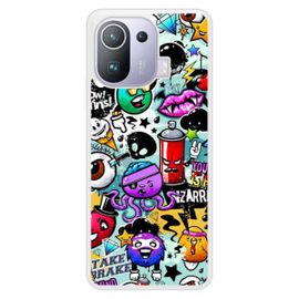 Coque Silicone Renforcée - Compatible Xiaomi Mi 11 - Design Graffiti 2