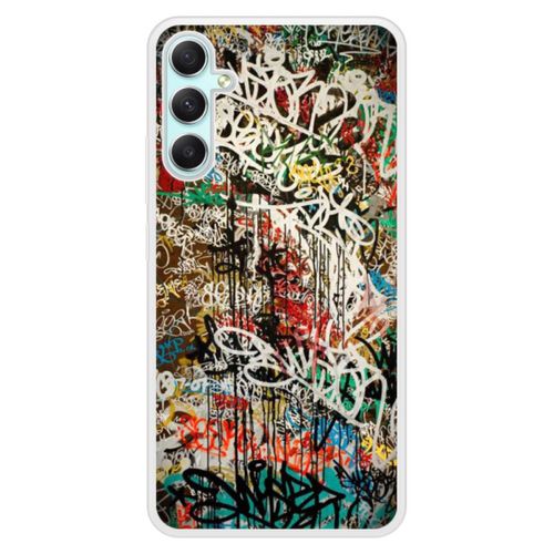 Coque Silicone Renforcée - Compatible Samsung Galaxy A24 - Design Graffiti 1