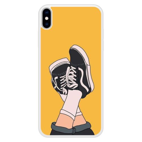 Coque Silicone Renforcée - Compatible Apple Iphone Xs - Design Sneakers