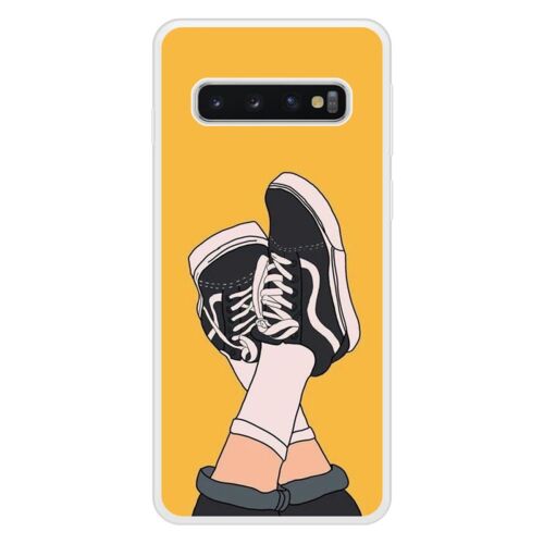 Coque Silicone Renforcée - Compatible Samsung Galaxy S10 - Design Sneakers
