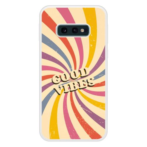 Coque Silicone Renforcée - Compatible Samsung Galaxy S10e - Design Good Vibes