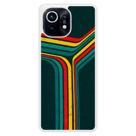 Coque Silicone Renforcée - Compatible Xiaomi Mi 11 - Design Retro Lines