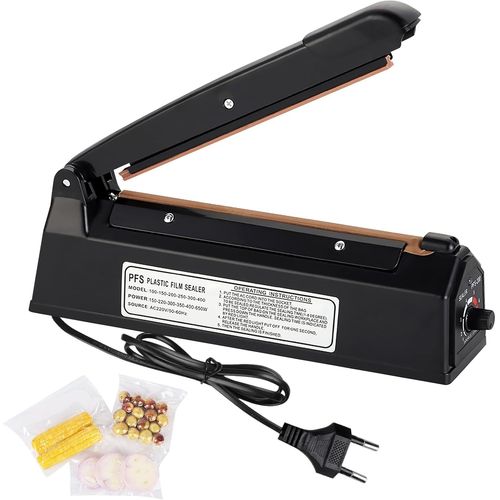 NouvelHorizonstore-Scelleuse Thermique 200 mm, Thermoscelleuse Machine, Impulse Heat Sealer, Machine à Sceller à Chaud, Soudeuse Thermique, Thermoscelleuse, pour Sacs en Plastique, PE, PP, Mylar