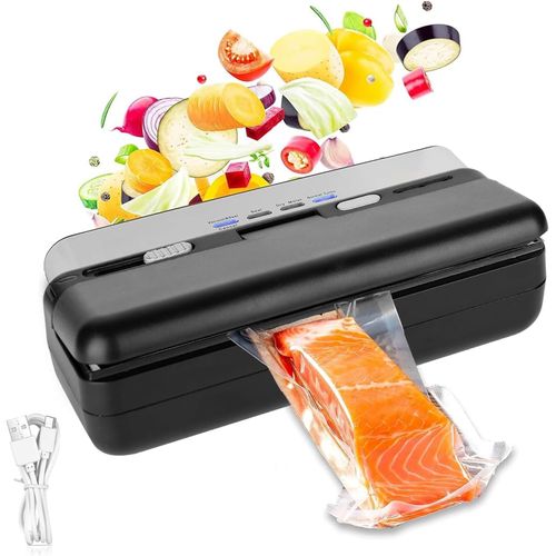 Rouleau Sous Vide Alimentaire,Mini Machine Sous Vide Alimentaire Avec Cutter,Film Portable Sous Vide Alimentaire Avec 3 Modes,Déshydrateur Alimentaire Adapté Aux Sacs De Conservation Des Aliments