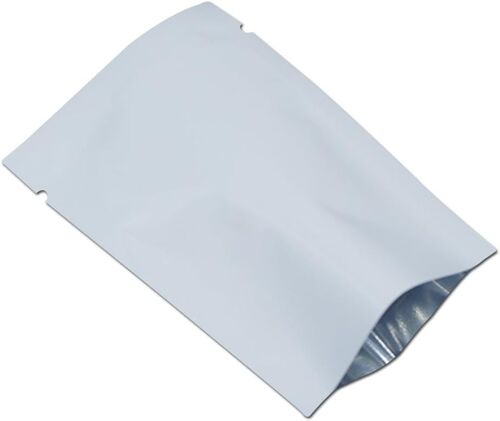 Lot de 200 sachets scellables sous vide pour emballage alimentaire avec encoches à déchirer (blanc, 7 x 10 cm)
