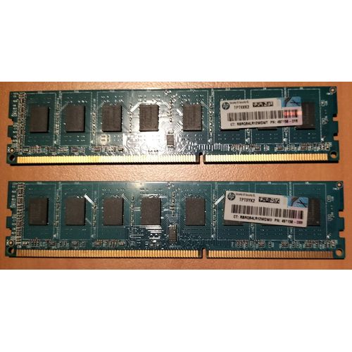 RAM DDR3 4Go x 2 barrettes HP TPT9Yk2
