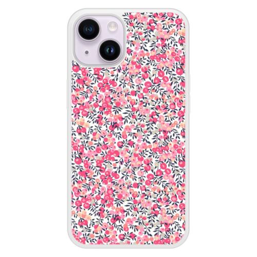 Coque Silicone Renforcée - Compatible Apple Iphone 14 - Design Liberty Wiltshire Rose