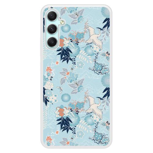 Coque Silicone Renforcée - Compatible Samsung Galaxy A24 - Design Kimono