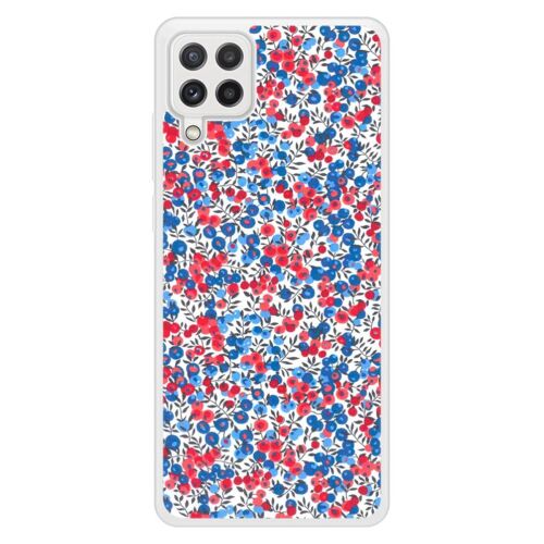 Coque Silicone Renforcée - Compatible Samsung Galaxy A22 - Design Liberty Wiltshire Bleu