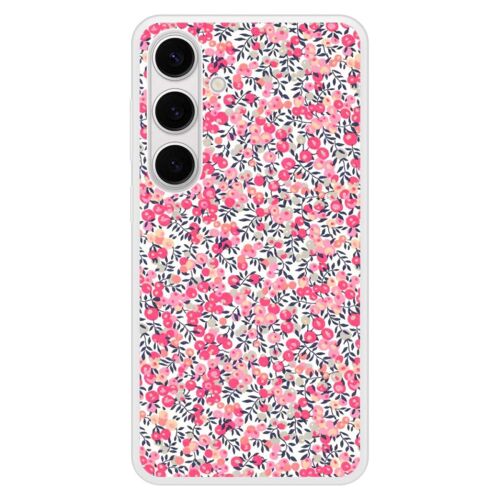 Coque Silicone Renforcée - Compatible Samsung Galaxy S24 - Design Liberty Wiltshire Rose