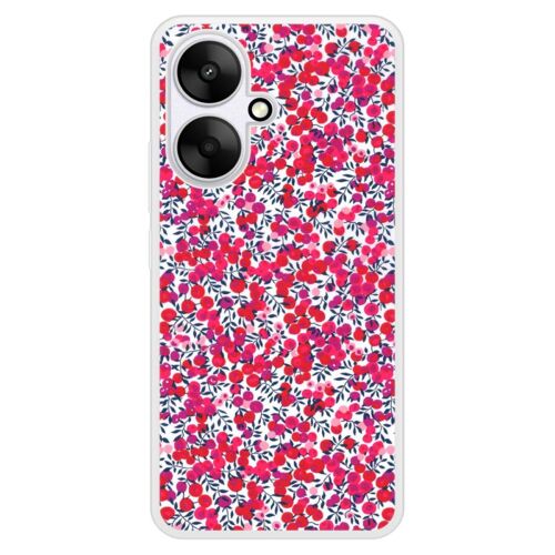 Coque Silicone Renforcée - Compatible Xiaomi Redmi 13c - Design Liberty Wiltshire Rouge