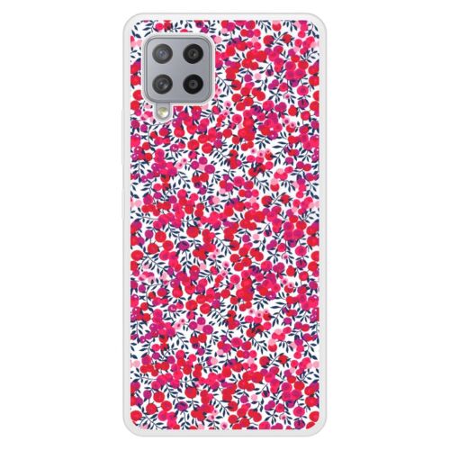 Coque Silicone Renforcée - Compatible Samsung Galaxy A42 - Design Liberty Wiltshire Rouge