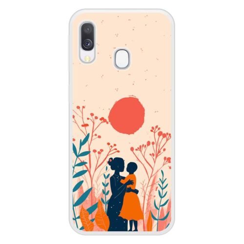 Coque Silicone Renforcée - Compatible Samsung Galaxy A40 - Design Souffle De Tendresse