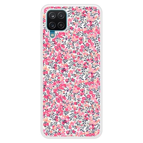 Coque Silicone Renforcée - Compatible Samsung Galaxy A12 - Design Liberty Wiltshire Rose