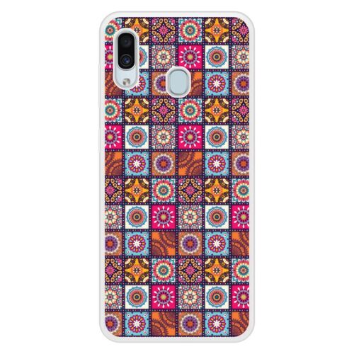 Coque Silicone Renforcée - Compatible Samsung Galaxy A20 - Design Patchwork Mandala