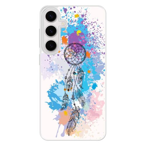 Coque Silicone Renforcée - Compatible Samsung Galaxy S24 - Design Dreamcatcher Color