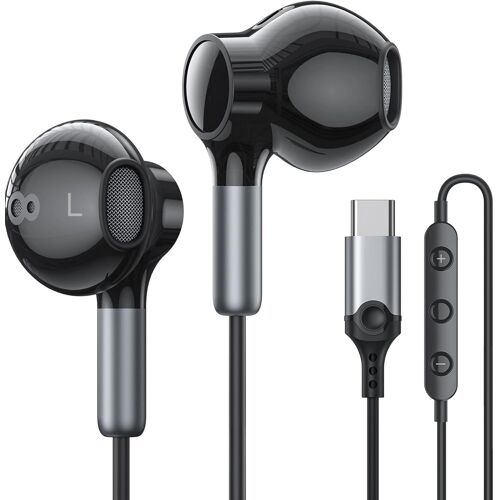 LORANKA-Écouteurs USB C, pour iPhone 15, 16 Plus, Pro Max, avec câble de type C, microphone et contrôle du volume, pour iPad Pro Air 5/4 Mini 6, Google Pixel 9, 8, 7, 6, Samsung Galaxy S24
