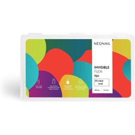 Faux Ongles Flexibles 01 Clear Oval - Nail Art - Press On Nails - Faux Ongles Court - Kit Faux Ongles - Faux Ongles À Coller - Faux Ongles Long - Fake Nails - Tips Ongles - 300 Pièces 