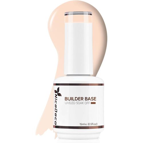 Kal-Gel Construction Ongle Uv 8 En 1, Gel Builder Base De Renforcement 15ml, Réparation Et Extensions, Vernis À Ongles Forts, Base Coat, Le Nail Art Décoration Naturel Nu Rose(B15) 