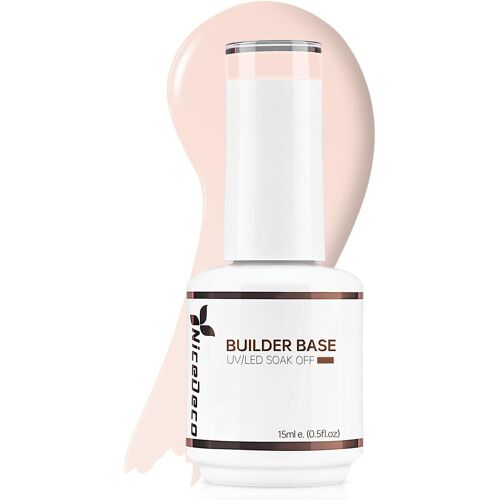 Kal-Gel Construction Ongle Uv 8 En 1, Gel Builder Base De Renforcement 15ml, Réparation Et Extensions, Vernis À Ongles Forts, Base Coat, Le Nail Art Décoration Naturel Nu Rose(B05) 