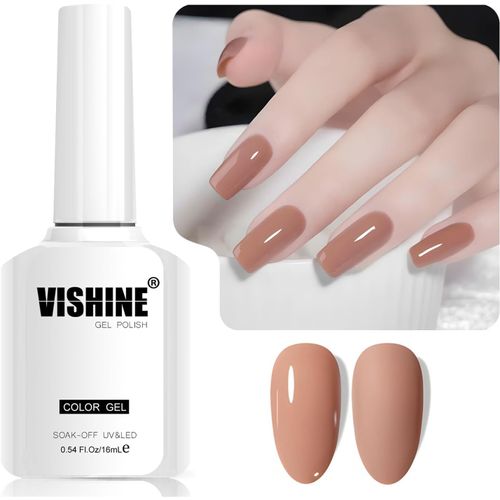 Jaune Vif Vernis Gel Semi-Permanent, 1 Pcs 16ml Soak-Off Uv Led Vernis À Ongles Gel Pour Diy Nail Art & Home Manicure, Couleur L329 Jaune Citron 