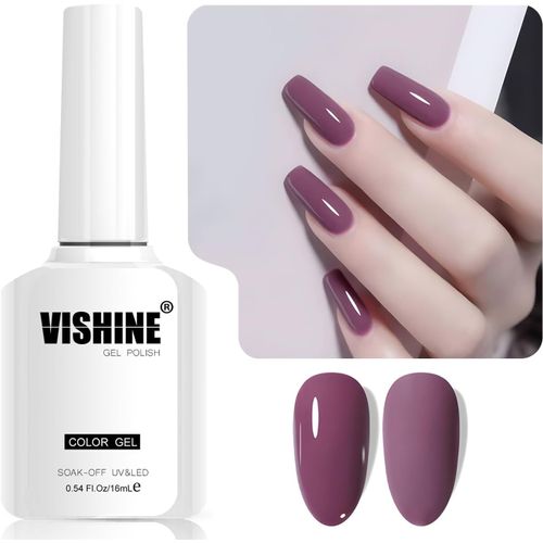 Jaune Vif Vernis Gel Semi-Permanent, 1 Pcs 16ml Soak-Off Uv Led Vernis À Ongles Gel Pour Diy Nail Art & Home Manicure, Couleur L329 Jaune Citron 