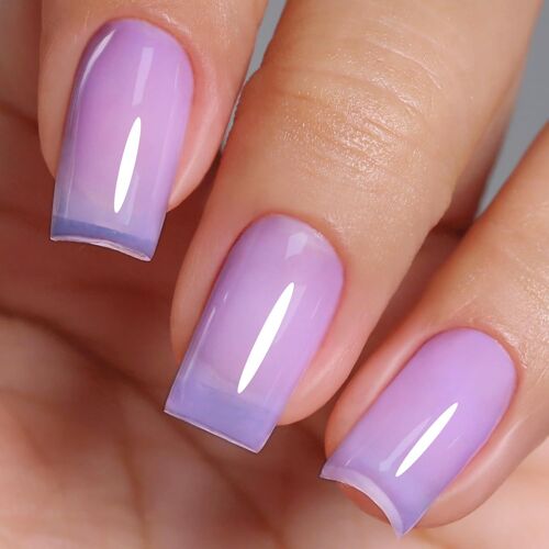 Jelly Gel Nail Polish, Sheer Jelly Purple Translucent Purple Uv/Led Soak Off Gel Polish For Diy Nail Art Manicure And Pedicure At Home (10ml-974) 