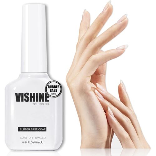 Gjhgf-Rubber Base 5 En 1 Rubber Builder Transparent, 16ml Clair Vernis Semi-Permanent Gel Vernis À Ongles Uv Led Gel Polish Renforcement Et Réparation De Manucure Nail Art #060 