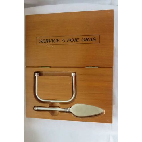 Coffret Lyre Et Couteau, Métal Argenté/Service À Foie Gras