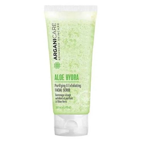 Gommage Exfoliant Et Purifiant Aloe Vera 100ml - Arganicare - Pour Tous Types De Peau - Sans Parabène 