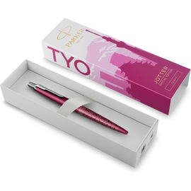 Stylo À Bille Jotter Édition Spéciale Global Icons | Tokyo Satin Rose | Encre Bleue | Coffret Cadeau
