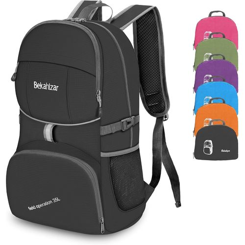 Gerg-Sac À Dos Léger Pliable 35 L Sac À Dos De Randonnée Imperméable Sac À Dos De Voyage Sac À Dos De Voyage Pour Hommes Et Femmes Unisexe Pour Homme Et Femme Pour Le Camping Randonnée Cyclisme Rando